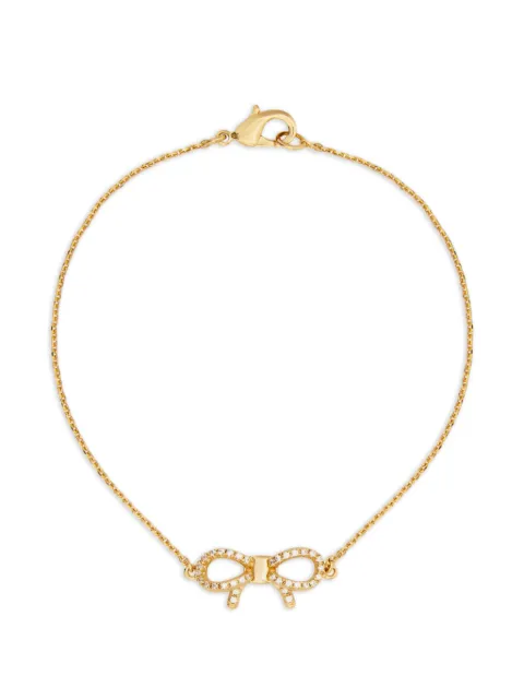 Ferragamo Vara bow crystal-embellished bracelet Gold 795054
