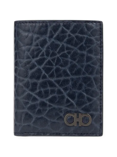 Ferragamo Gancini credit card holder Blue 795836