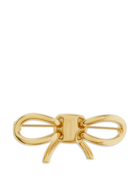 Ferragamo Vara bow broach Gold 795019