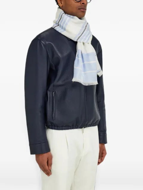 Ferragamo Check stole Blue 795531