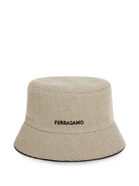 Ferragamo cloche hat Neutrals 796385