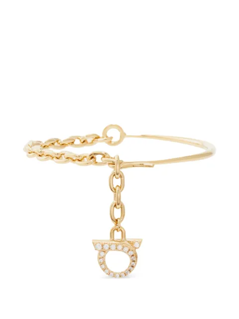 Ferragamo Catene crystal-embellished bracelets Gold 795111