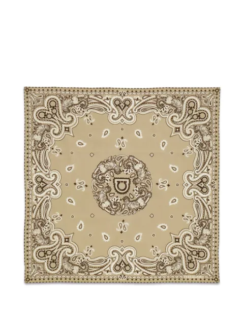 Ferragamo Gancini paisley-print scarf Neutrals 795551