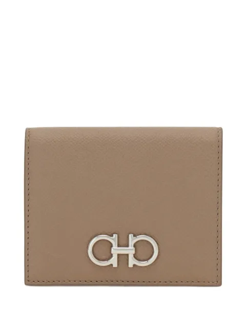 Ferragamo Gancini compact wallet Neutrals 795489