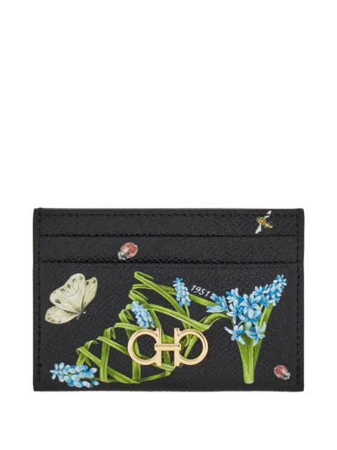 Ferragamo Gancini credit card holder Black 796639