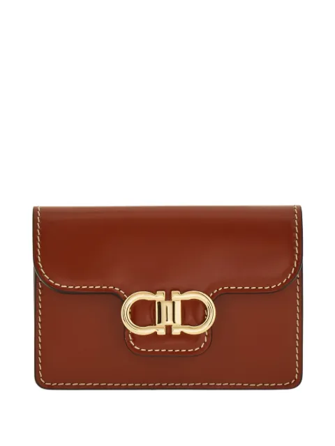 Ferragamo Gancini card holder Brown 795681
