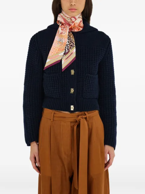 Ferragamo Felini-print silk mini bandeau Orange 795097