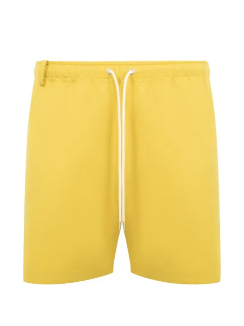 Auralee elastic-waist deck shorts Yellow A26SP04WC1008