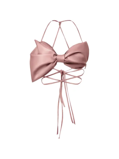 Lika bow-shaped crop top Pink 7426