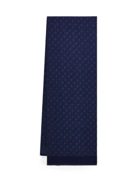 Ferragamo Gancini chain scarf Blue 795565