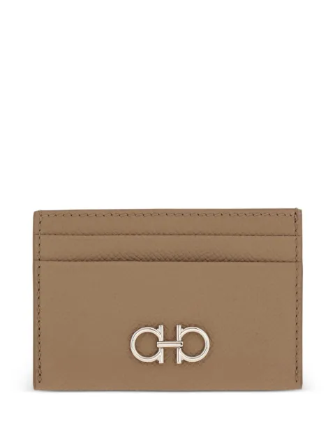 Ferragamo Gancini credit card holder Neutrals 795515