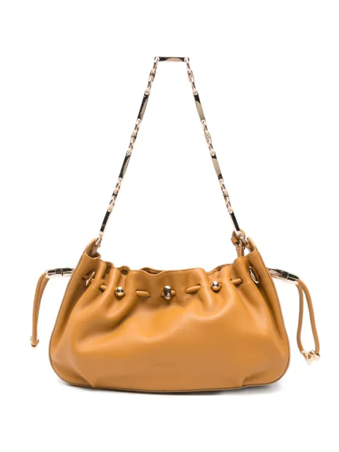 ZIMMERMANN Halcyon ruched chain-link shoulder bag Orange 3013XC26A1
