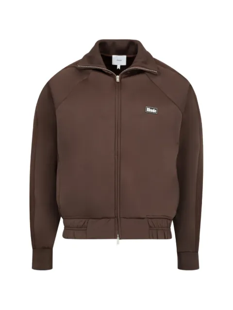 RHUDE Madera logo-patch jacket Brown RHSS26JA02216