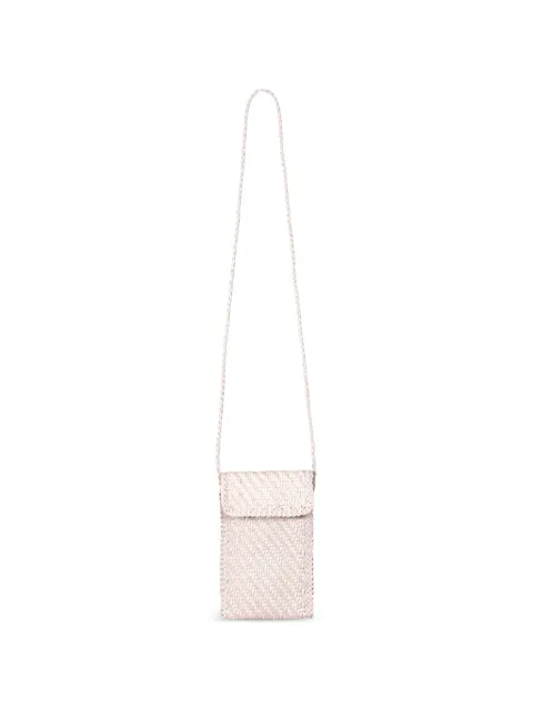DRAGON DIFFUSION Phone leather crossbody bag Neutrals 8865