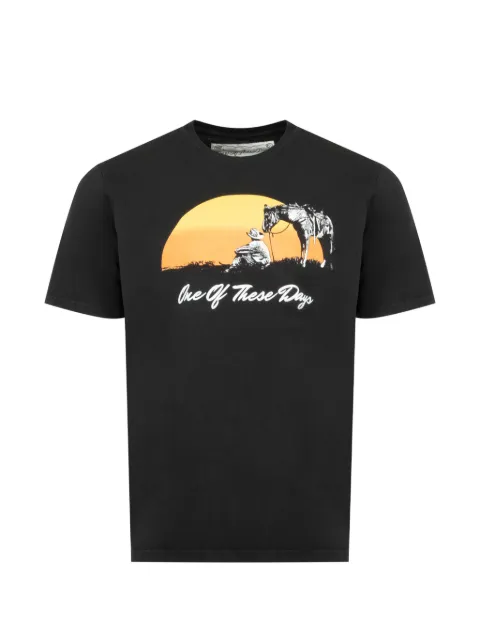 One Of These Days Could Only Remember graphic-print cotton T-shirt Black 01D04106