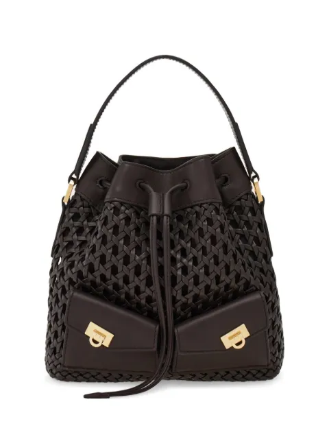 Ferragamo Multipocket bucket bag Brown 796165