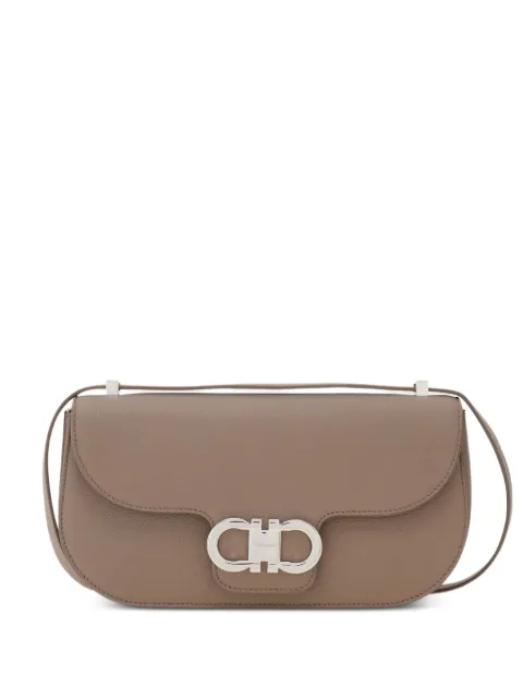 Ferragamo Double Gancini East-West crossbody bag Neutrals 795585