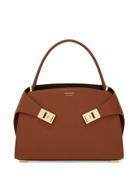 Ferragamo Hug Soft bicolor handbag (XS) Brown 795369
