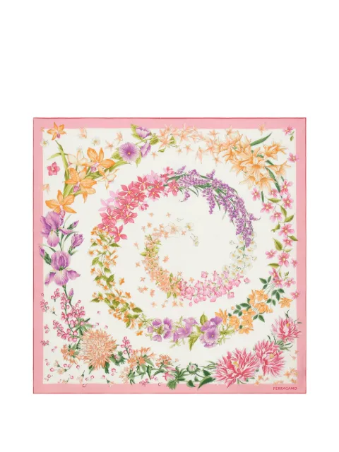 Ferragamo floral-print scarf Pink 795191