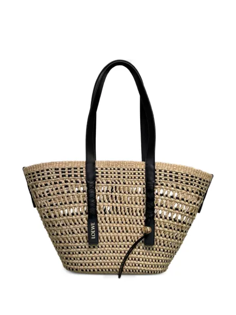 LOEWE Braid Basket shoulder bag Neutrals ASCPNIBX02