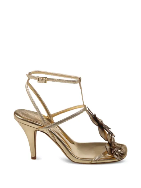 ZIMMERMANN Belara metallic leather sandals Gold 7854FS26A1