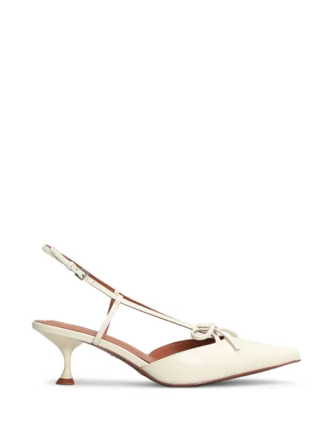 Lola Cruz Audrey bow-detail slingback pumps Neutrals 104Z14BK