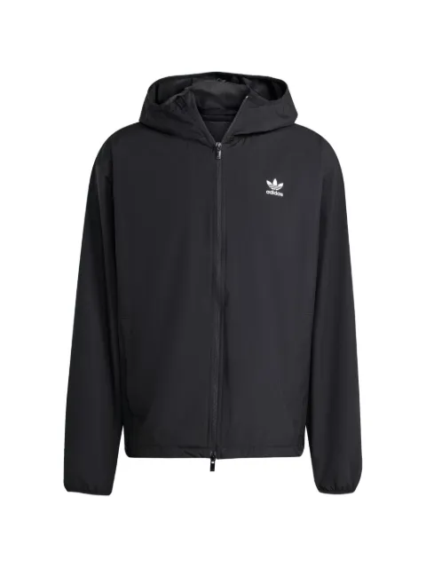 adidas Trefoil logo-print jacket Black JW1055