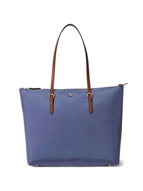 Lauren Ralph Lauren medium Keaton logo-plaque tote bag Blue 431916737047