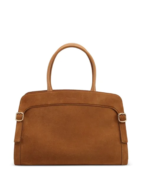 Santoni suede shoulder bag Brown DFBBA2779DBHETP