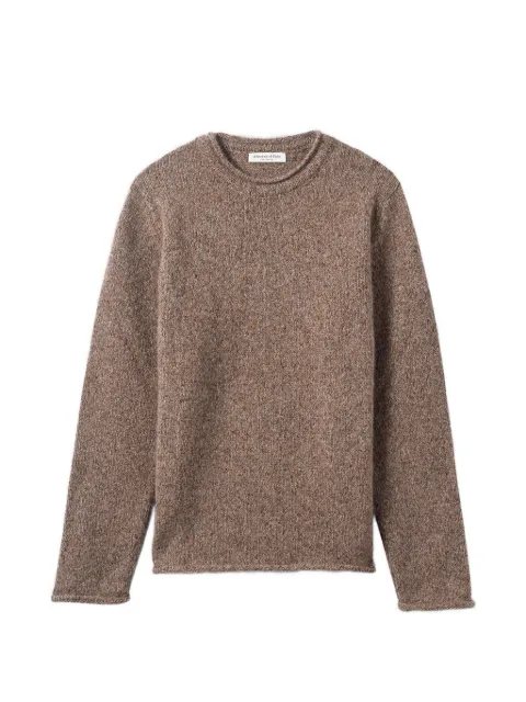 Johnstons of Elgin rolled-edge sweater Brown KBC01025HB4415