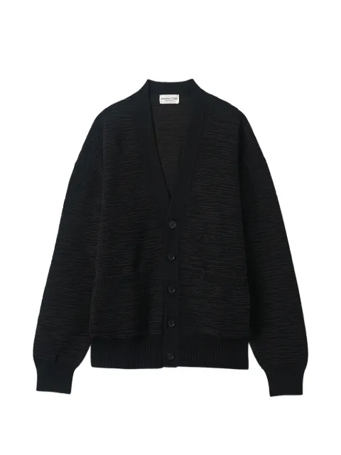 Johnstons of Elgin textured-finish V-neck cardigan Black KAA05579Q25387
