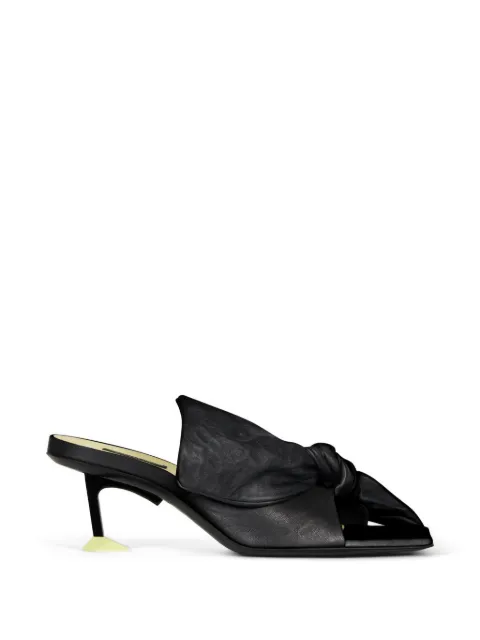 Givenchy Boudoir knot-detail square-toe sandals Black BE30CPE2H6