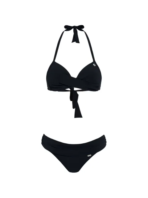BANANA MOON Eyro twist-detail halterneck bikini Black PRAXABLACKLSE01SET