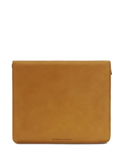 Brunello Cucinelli leather cardholder Brown MWTGBU187C001