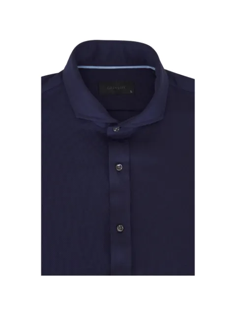 GREYSON pique button-fastening shirt Blue MFA24W24417