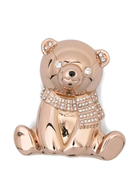 Max Mara Teddy crystal-embellished brooch Pink 2614751011600
