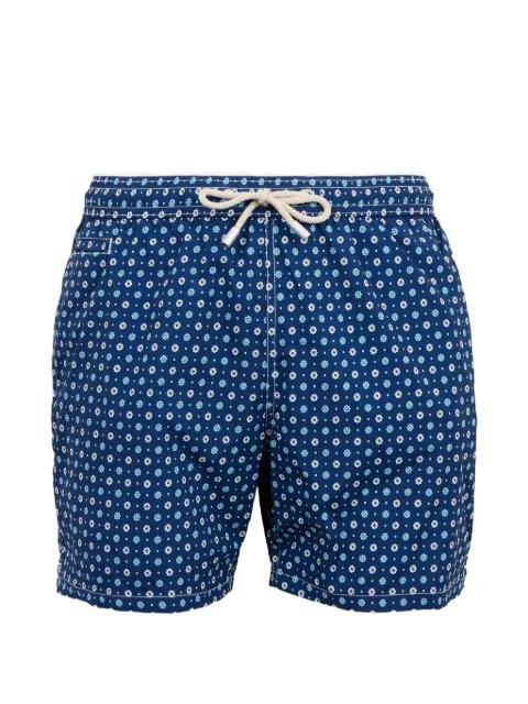 MC2 Saint Barth floral-print swim shorts Blue COM0009