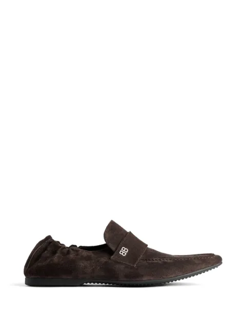 Balenciaga Palermo BB logo-plaque loafers Brown 866552WCBU3