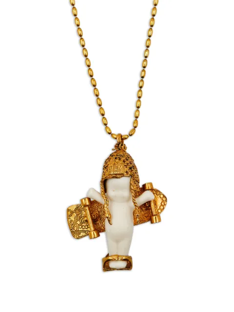 Gem Kingdom Skate Girl pendant necklace Gold 74206