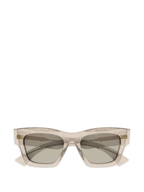 Gucci Eyewear GG monogram geometric-frame sunglasses Brown GG1835S