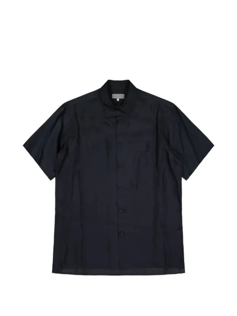 Yohji Yamamoto Big half-sleeve shirt Black HKB102001