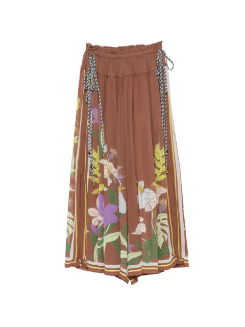 ALEMAIS Alfie floral-print trousers Brown 6891P