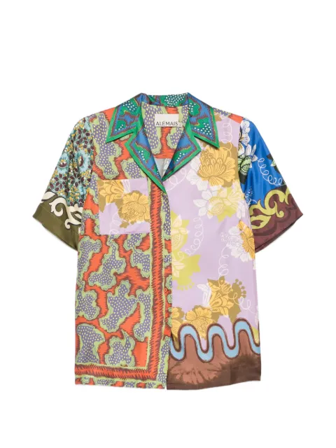 ALEMAIS Arnie floral-print shirt Purple 7052T