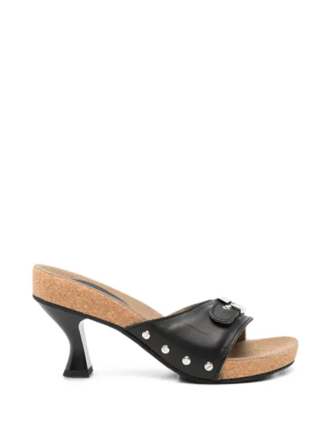 Scholl Luna Heel buckle-detail studded sandals Black F006911004