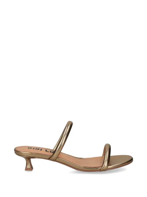 Bibi Lou Musa metallic-effect leather sandals Gold 590Z10VK