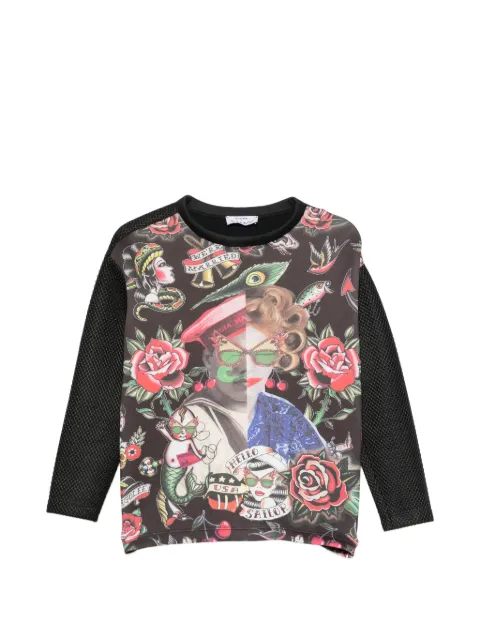 The Artistylist Old School graphic-print sweatshirt Black OLDSCHOOL
