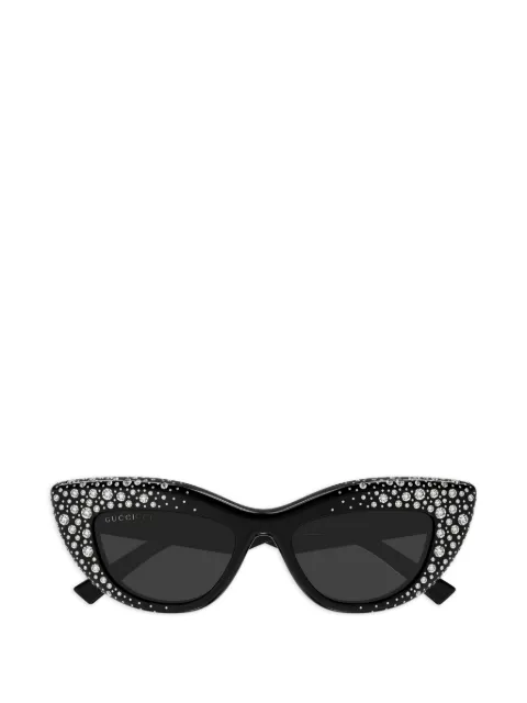 Gucci Eyewear crystal-embellished cat-eye sunglasses Black GG2031S