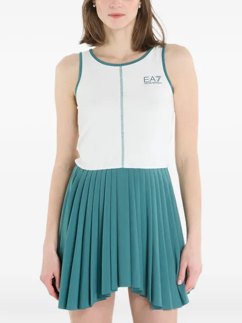 Ea7 Emporio Armani Tennis Pro pleated sleeveless mini dress Green 7W000893AF12117MB451