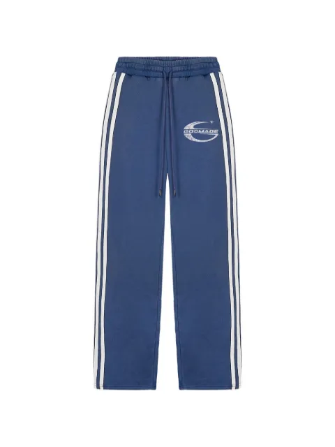 GODMADE Imperial side-stripe track pants Blue GMSP015970