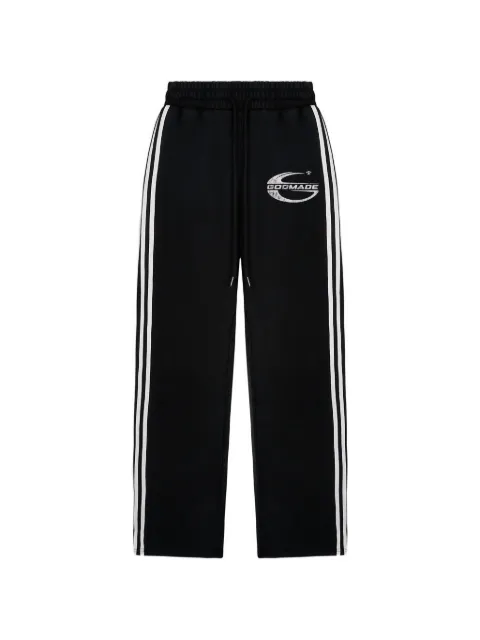 GODMADE Imperial side-stripe track pants Black GMSP016074